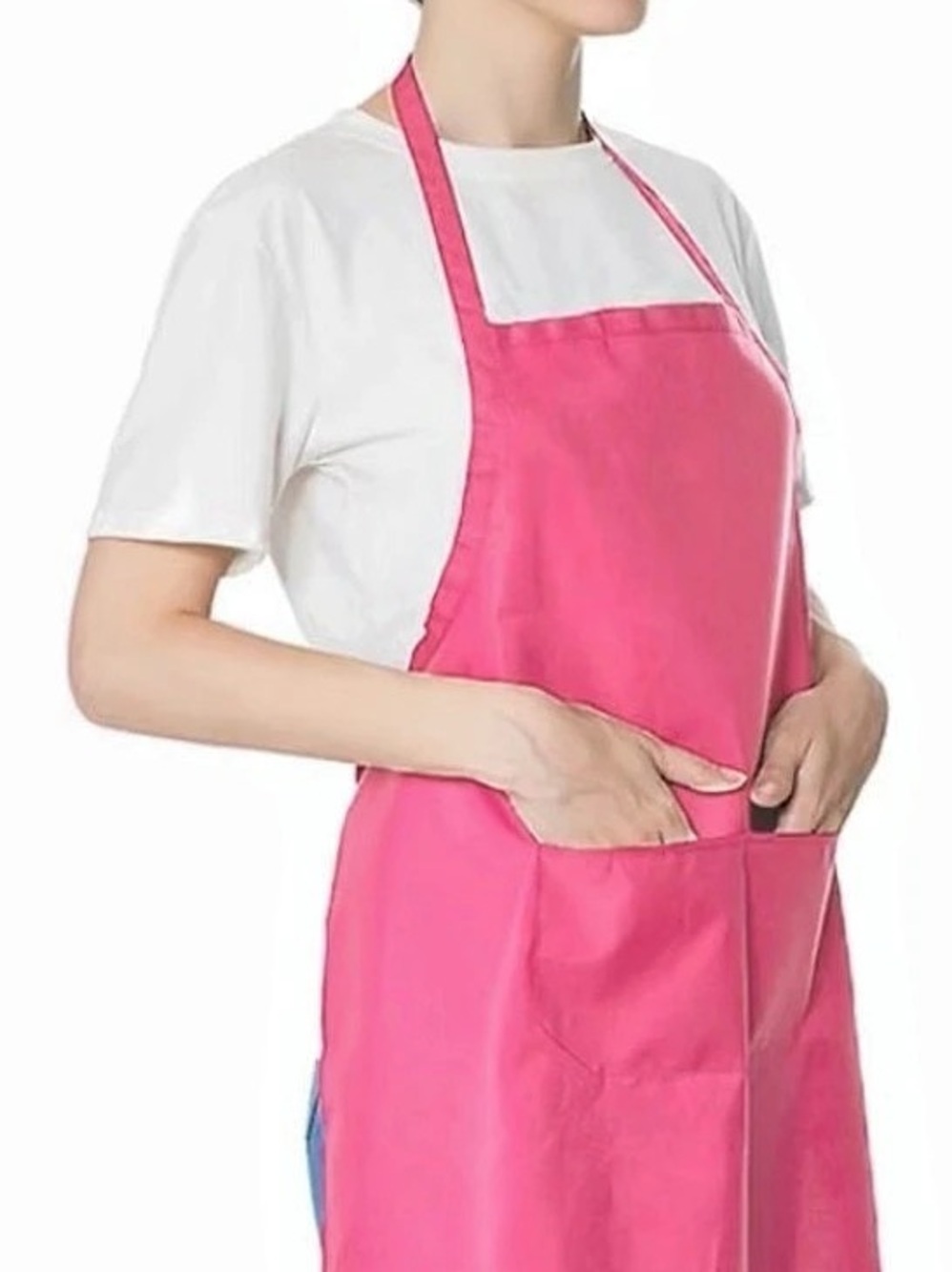 2 Pink Aprons with Pockets
